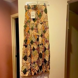 Long bohme patchwork skirt size X-Small